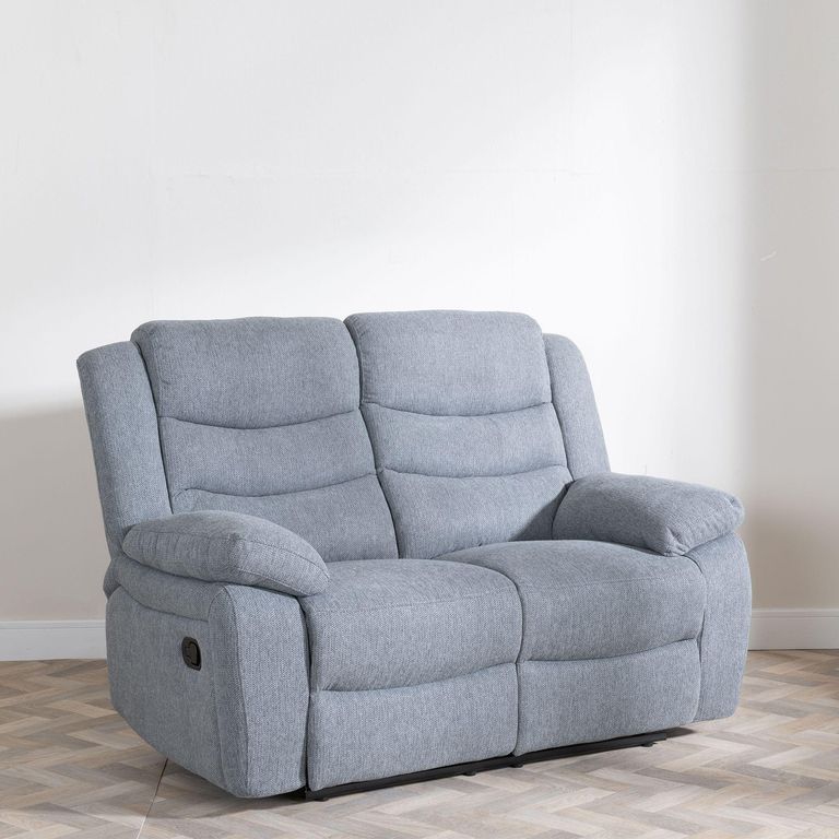 Windsor Recliner Sofa - 2 Seater - Grey Fabric