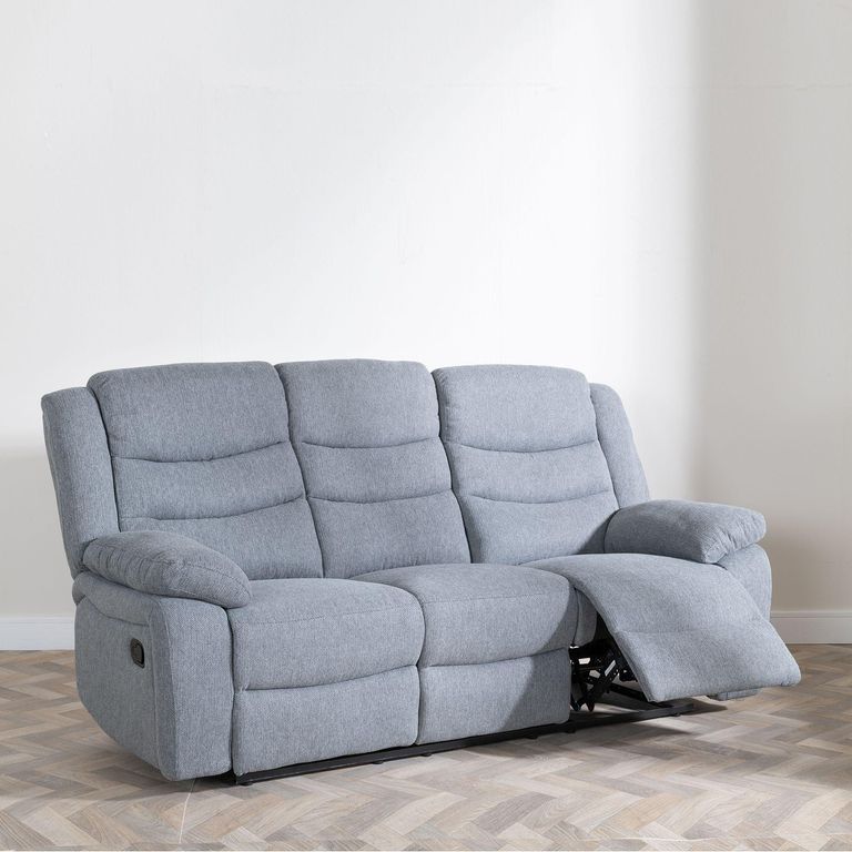 Windsor Recliner Sofa Set - Grey Fabric