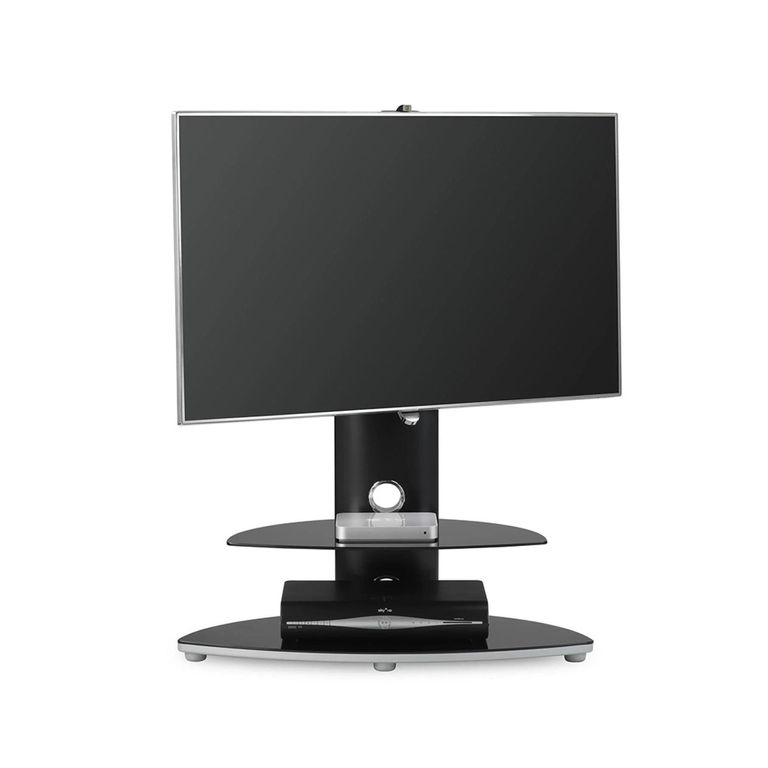 Osmium TV Stand - 2 Shelf with Bracket - Black - OSMB800/2-S