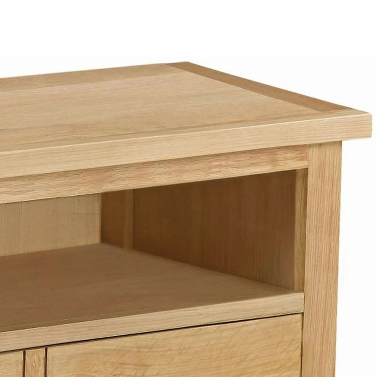 New Trinity TV Unit - 2 Drawer - Natural Oak