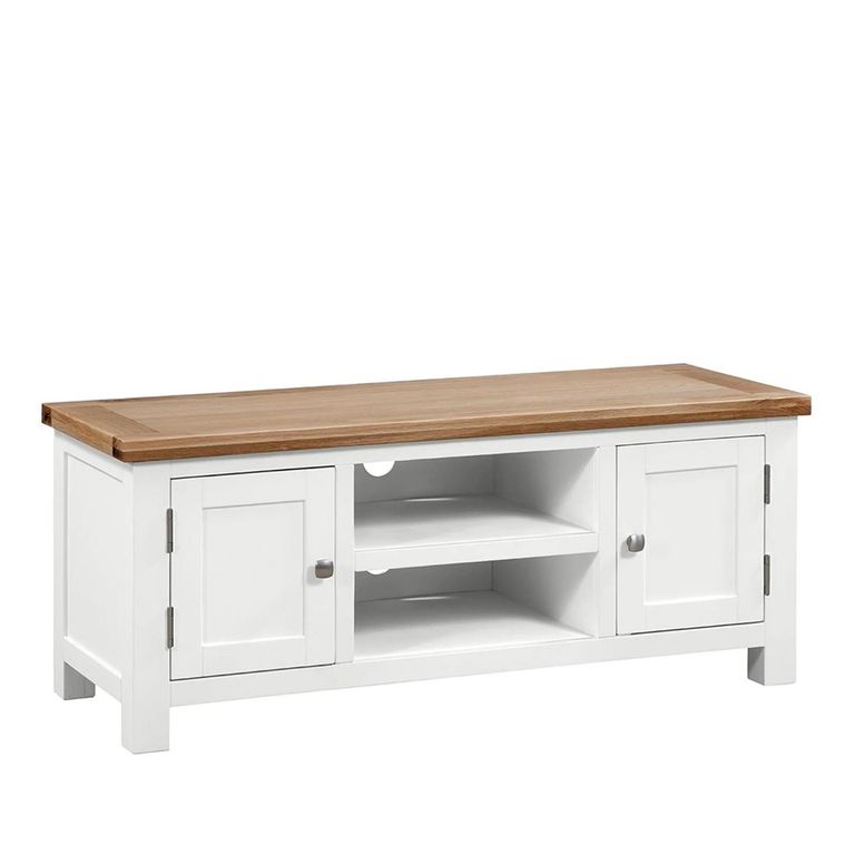 Lundy TV Unit - 120cm - White Painted