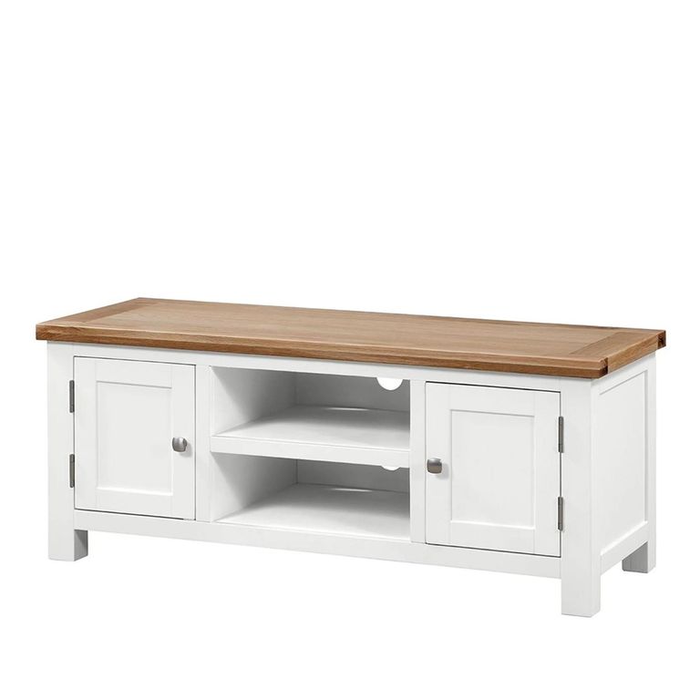Lundy TV Unit - 120cm - White Painted