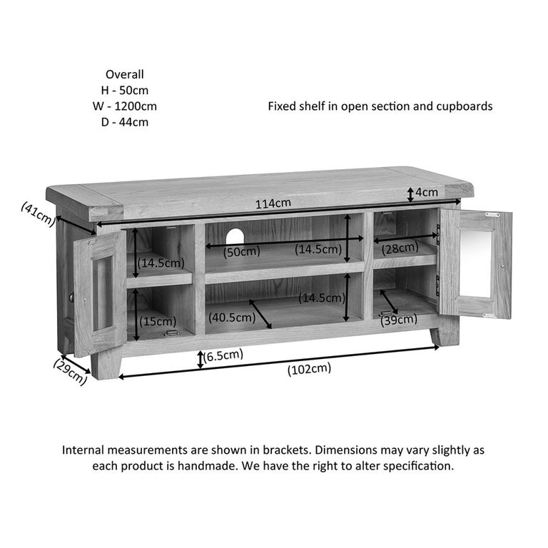 Somer TV Unit - 120cm - Oak