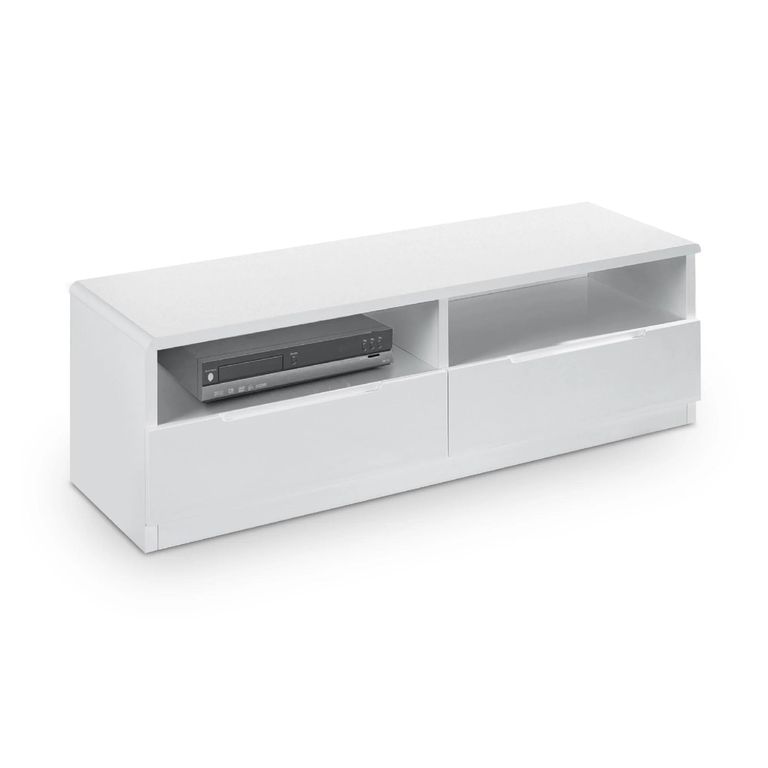 Manhattan TV Unit - 2 Drawer - White Gloss