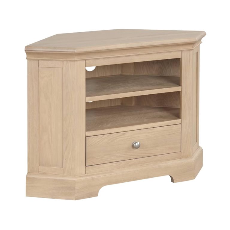 Cromwell TV Unit - Corner - 1 Drawer - Oak