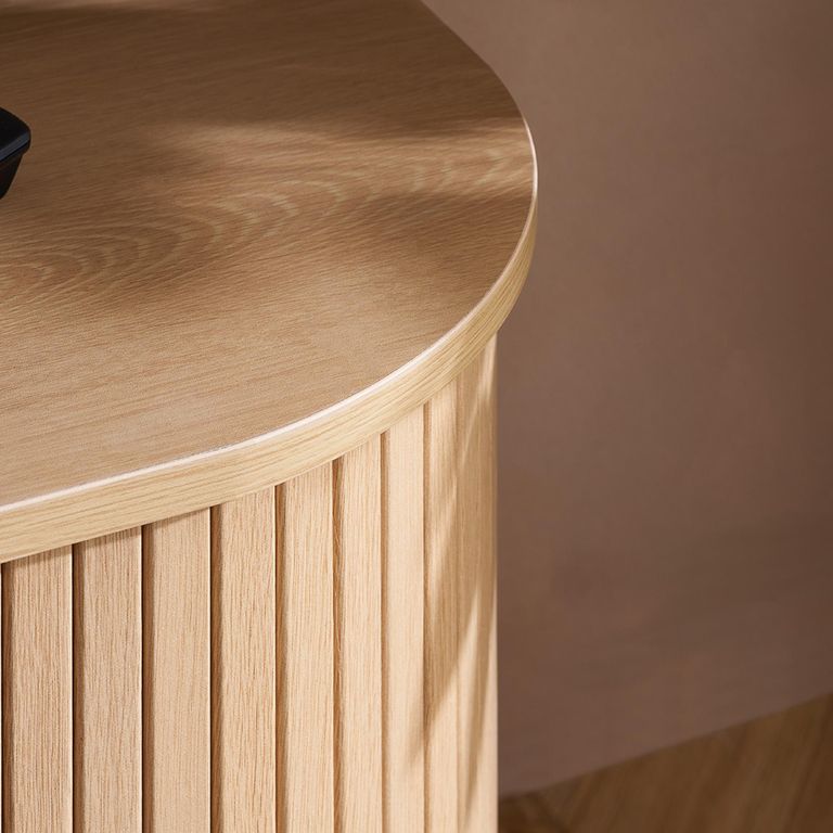 Axel TV Unit - Small - Oak Fluted