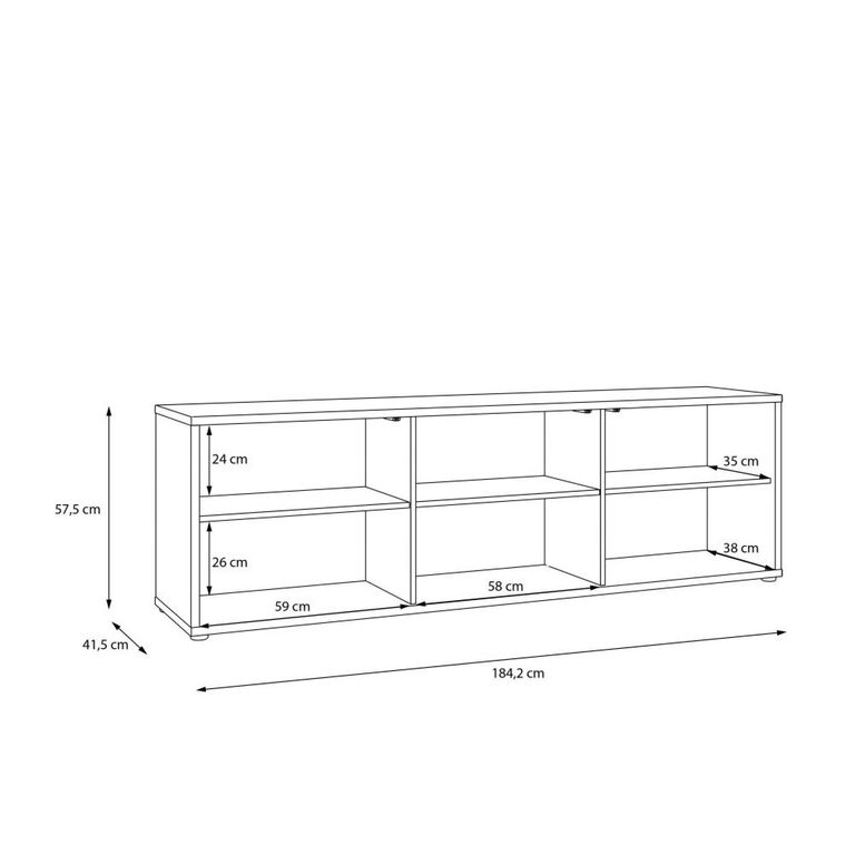 Alice Springs TV Cabinet - 3 Door - 184.2cm - Sand