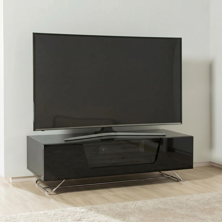 Chromium TV Stand - 120cm - Black - CRO2-1200CB-BLK