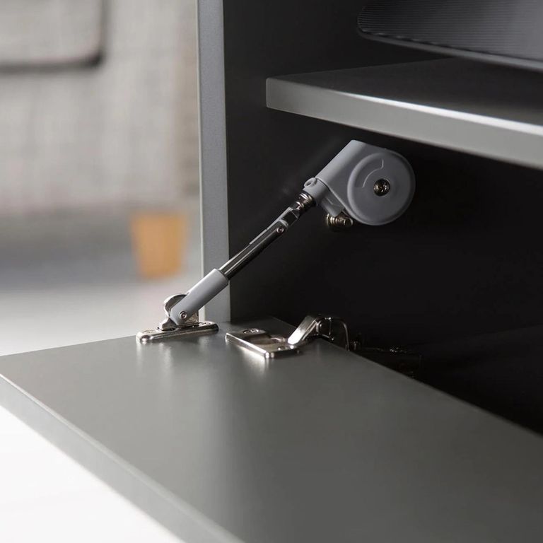 Carbon TV Stand - Black & Grey - 120cm - ADCA1200-GRY
