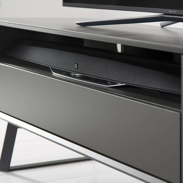Carbon TV Stand - Black & Grey - 120cm - ADCA1200-GRY