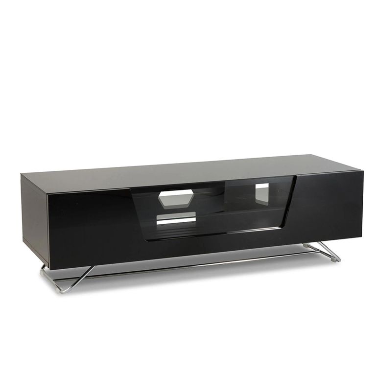 Chromium TV Stand - 120cm - Black - CRO2-1200CB-BLK