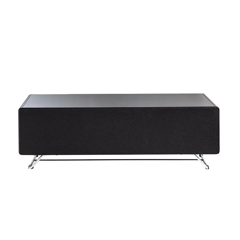 Chromium TV Stand - Concept - 120cm - Black with Speaker Mesh Front - CRO2-1200CPT-BLK