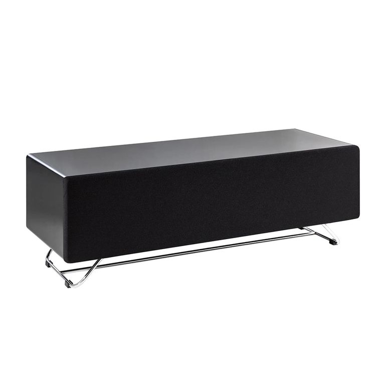 Chromium TV Stand - Concept - 120cm - Black with Speaker Mesh Front - CRO2-1200CPT-BLK
