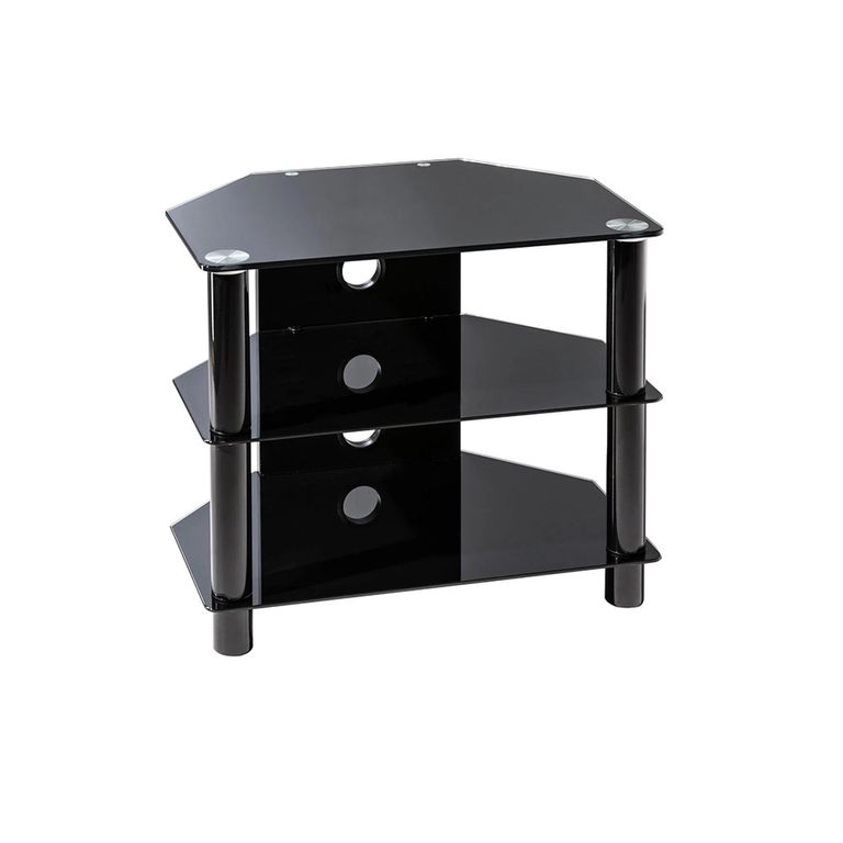 Essentials TV Stand - 80cm - Black - ESS800/3-BLK