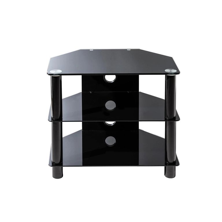 Essentials TV Stand - 80cm - Black - ESS800/3-BLK