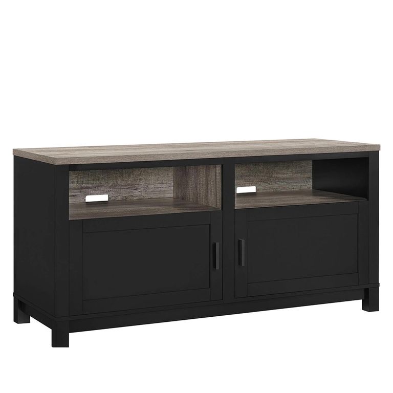 Carver TV Cabinet - Weathered Oak & Black - 1753296PCOMUK