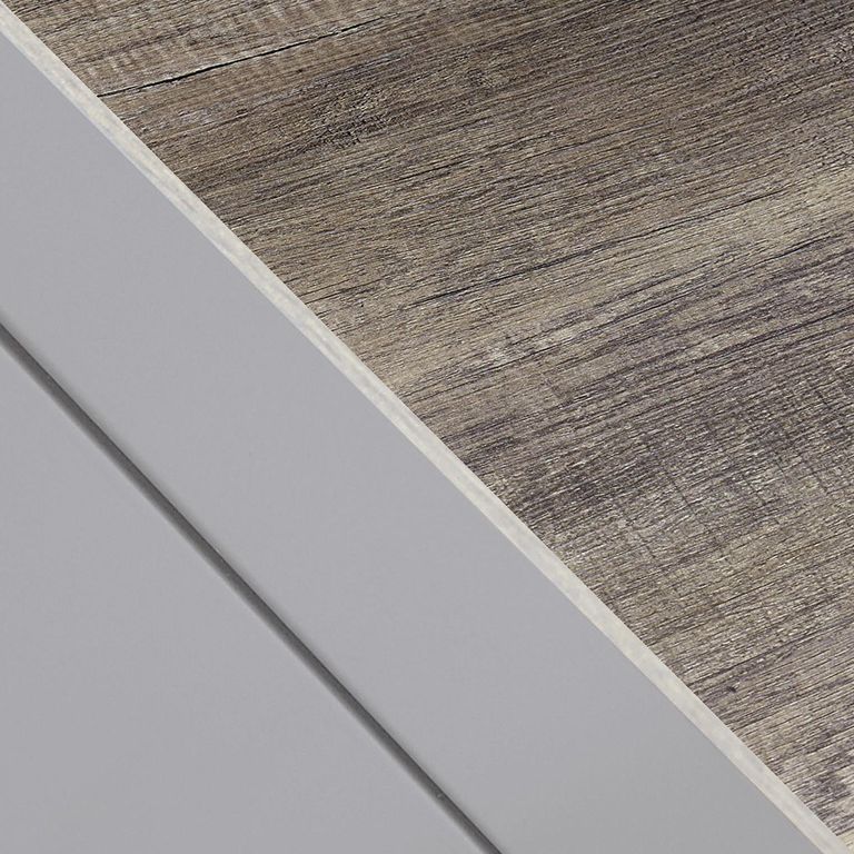 Carver TV Cabinet - Weathered Oak & Grey - 1753196COMUK