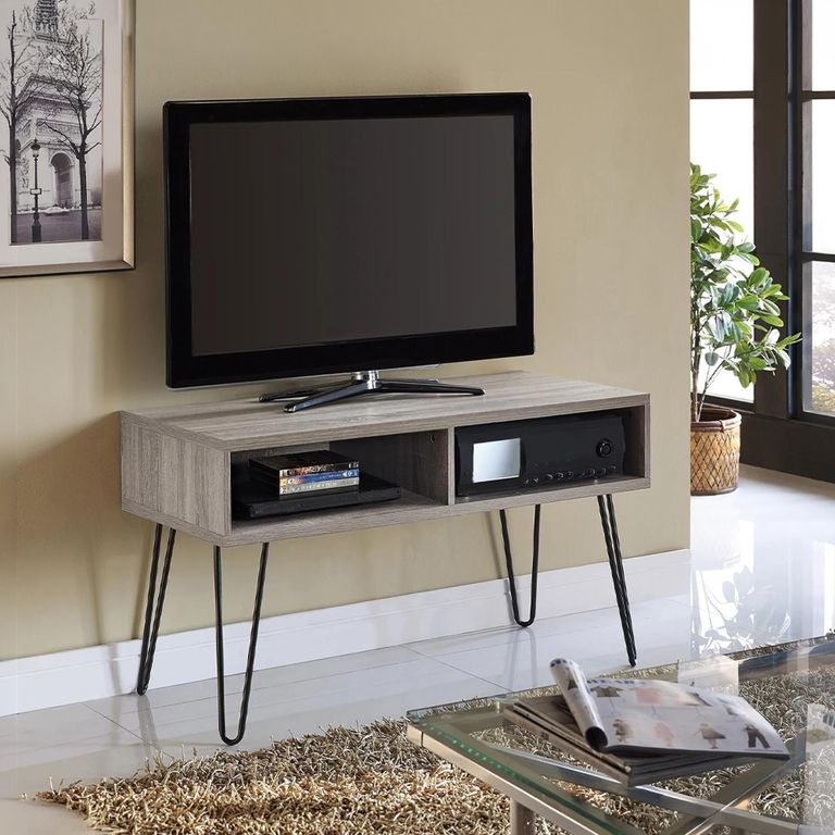 Owen Retro TV Stand - Grey Oak - 1748096PCOMUK