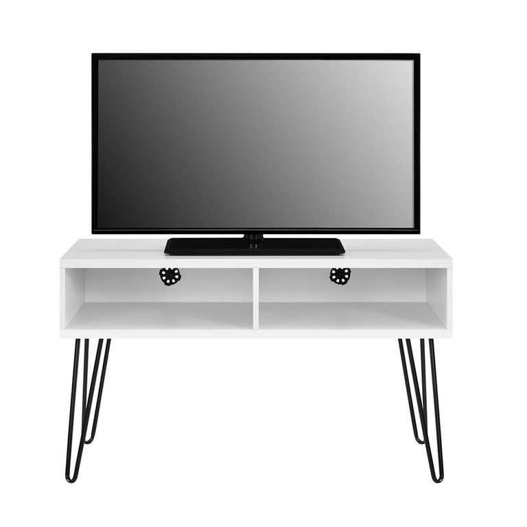 Owen Retro TV Stand - White - 1837015COMUK