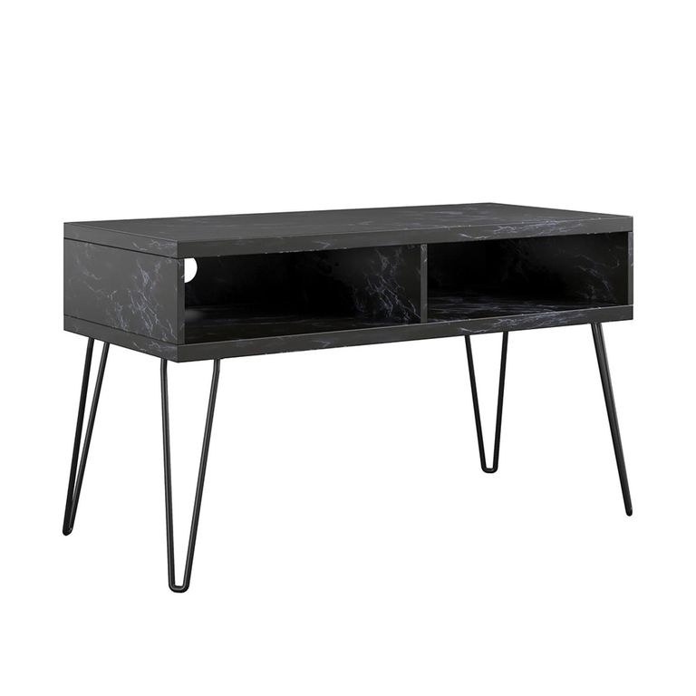 Novogratz Athena TV Stand - Black Marble Effect - 1748899COMNUK