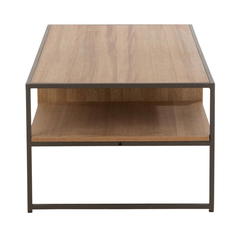 TV Unit - 1 Drawer - 120cm - Medium - Natural Wood - Metal