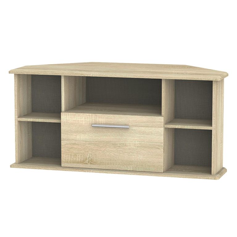 Knightsbridge TV Unit - 115cm - Corner - Oak