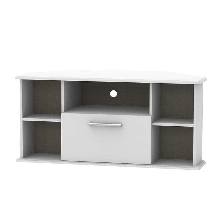 Knightsbridge TV Unit - 115cm - Corner - Grey