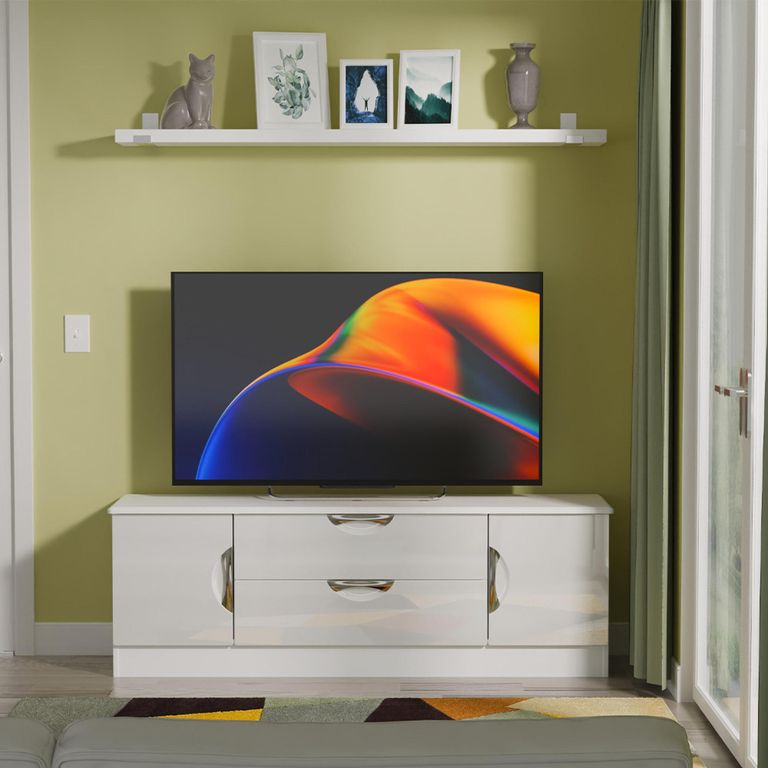 Camden TV Unit - 145cm - White Gloss