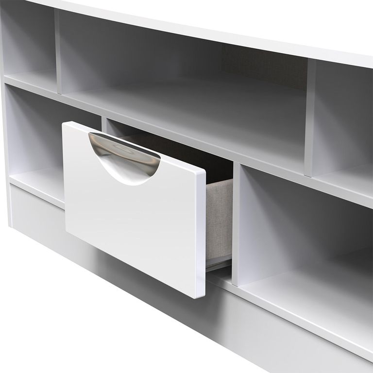 Camden TV Unit - 110cm - White Gloss