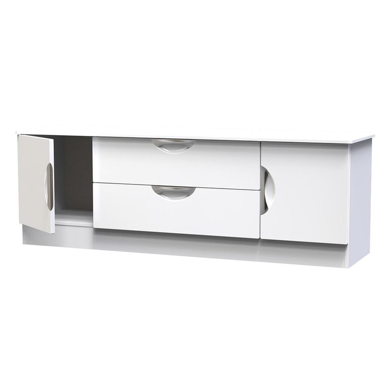 Camden TV Unit - 145cm - White Gloss