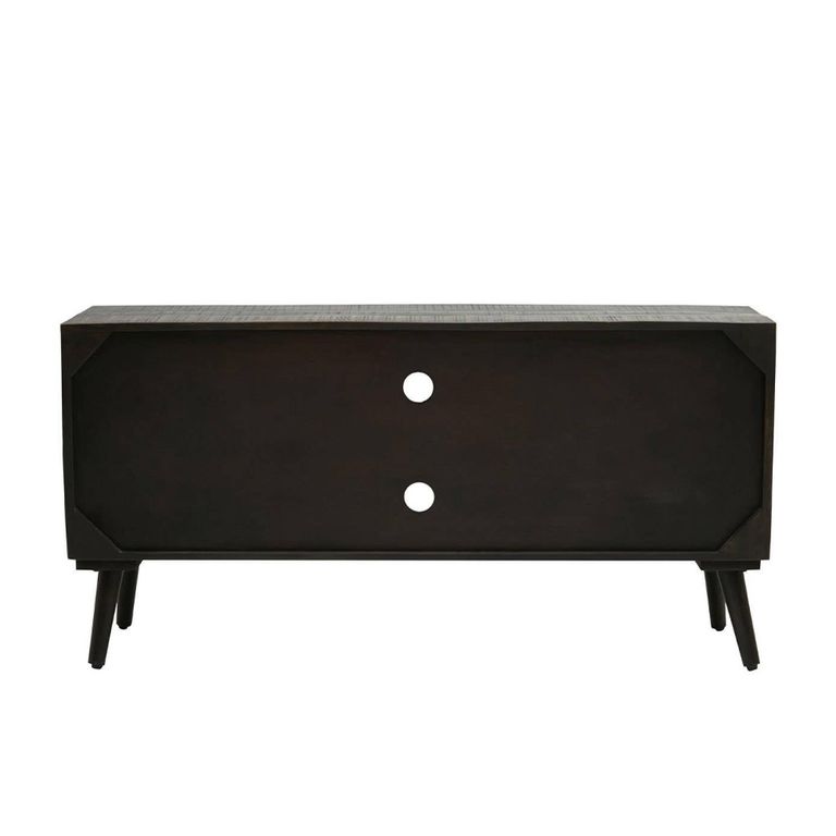 Arti TV Unit - 2 Door - Black - Mango Wood