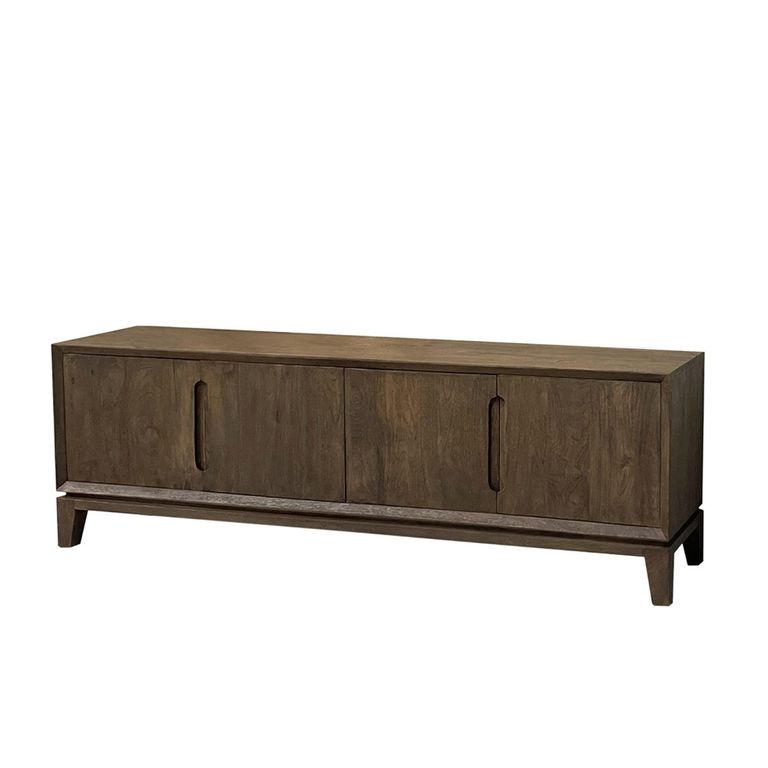 Cortez TV Unit - 4 Door - 170cm - Medium - Brown - Mango Wood