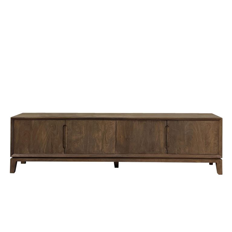 Cortez TV Unit - 4 Door - 210cm - Large - Brown - Mango Wood