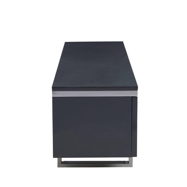 Genoa TV Unit - Storage - Fluted - Grey