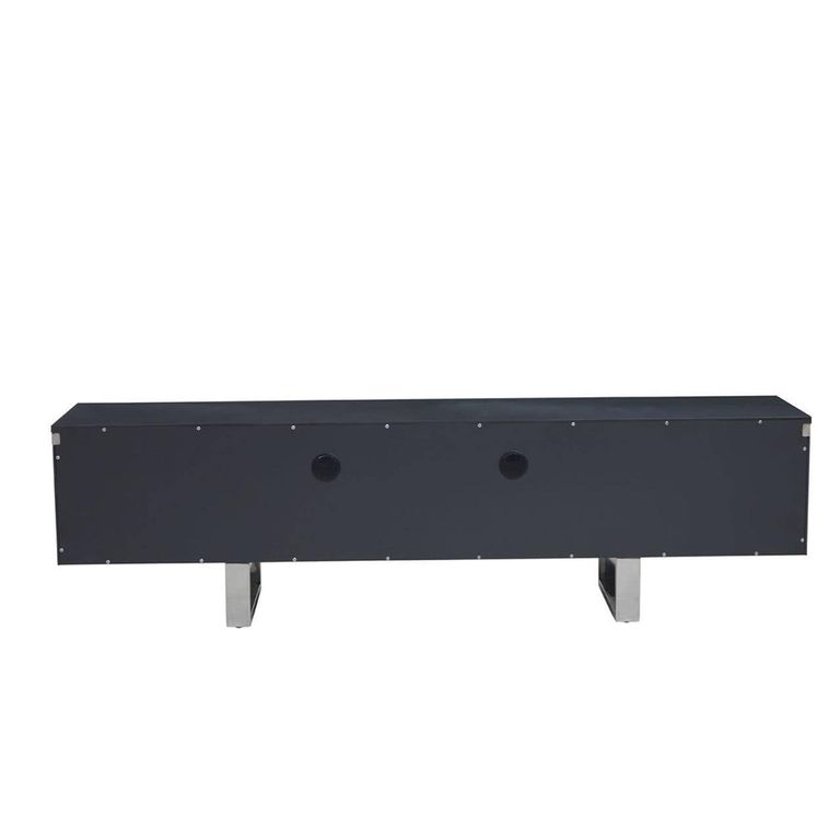 Genoa TV Unit - Storage - Fluted - Grey