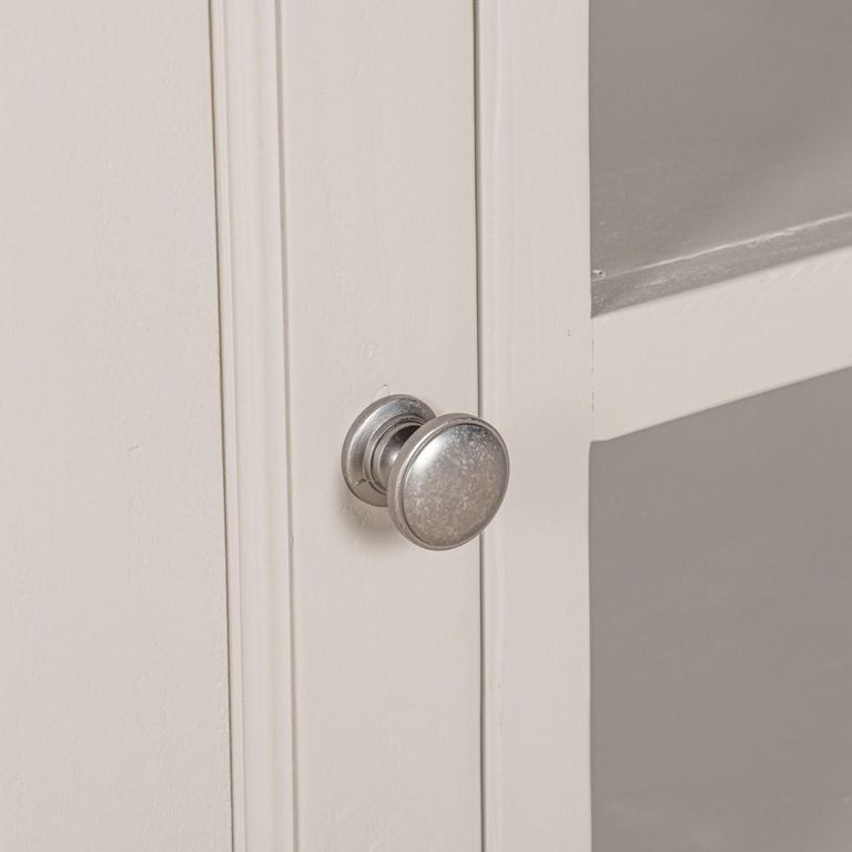 Chateau Standard TV Unit - 2 Door - Grey Painted - Pine