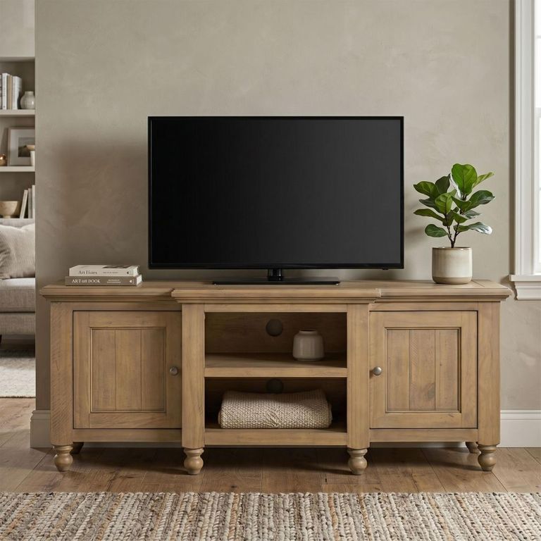 Chateau TV Unit - 2 Door - Large - Natural - Rustic Pine