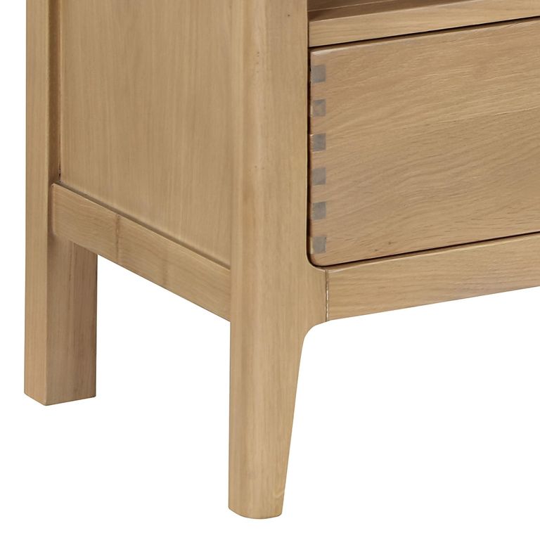 Cotswold Oak TV Unit - 2 Drawer - Natural
