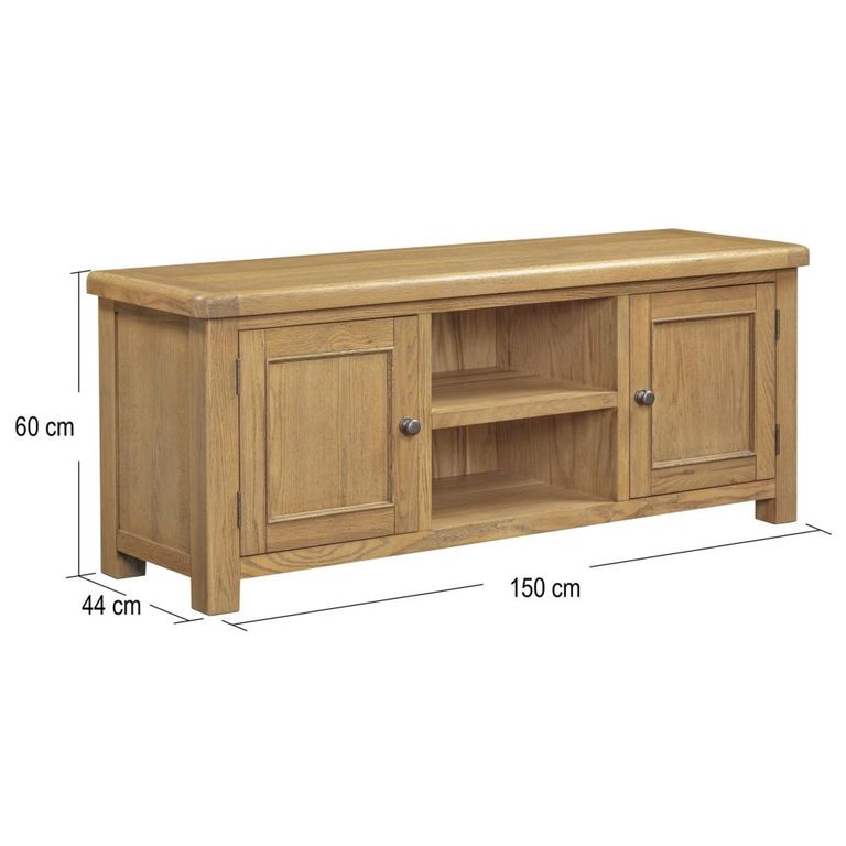 Dorchester TV Unit - 2 Door - Large - Rustic Oak
