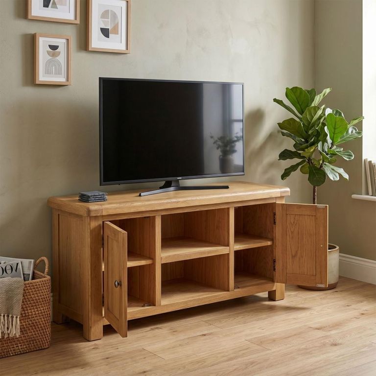 Dorchester TV Unit - 2 Door - Medium - Rustic Oak