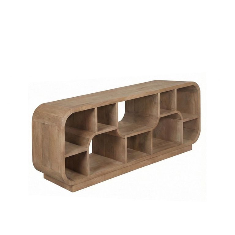 Brix Morgan TV Unit - 130cm - Small - Almond - Mango Wood