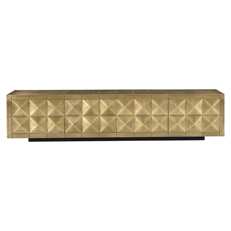 Collada TV Cabinet - 4 Door - 220cm - Large - Brushed Gold