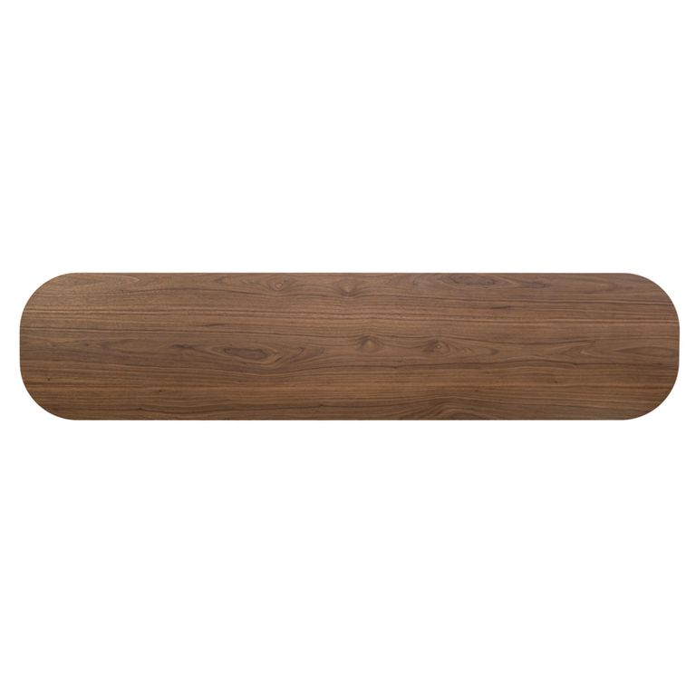 Windsor Curved TV Cabinet - 4 Door - 200cm - Large - Walnut