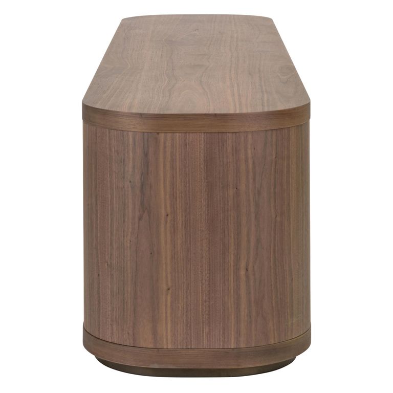 Windsor Curved TV Cabinet - 4 Door - 200cm - Large - Walnut