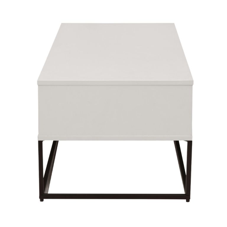 Albion Small TV Unit - 2 Drawer - Stone Grey and Black