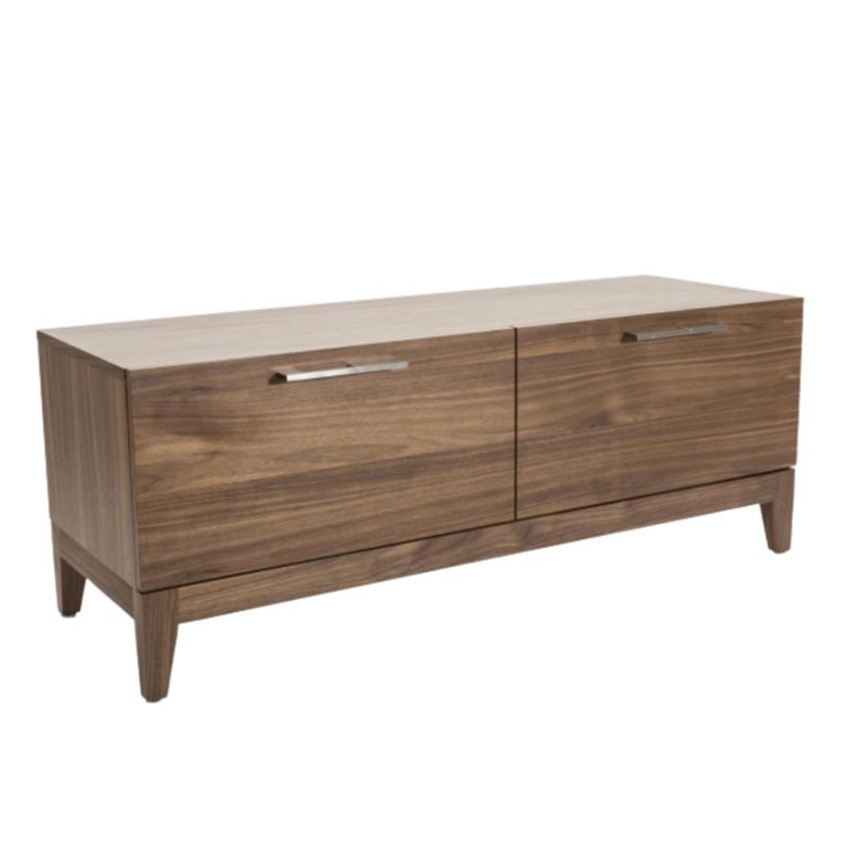Peony TV Unit - 2 Drawer - Compact - Walnut - Wood