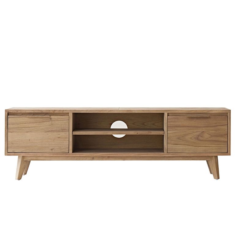 Sorrento TV Unit - 2 Door - 149cm - Medium - Chevron - Elm Wood