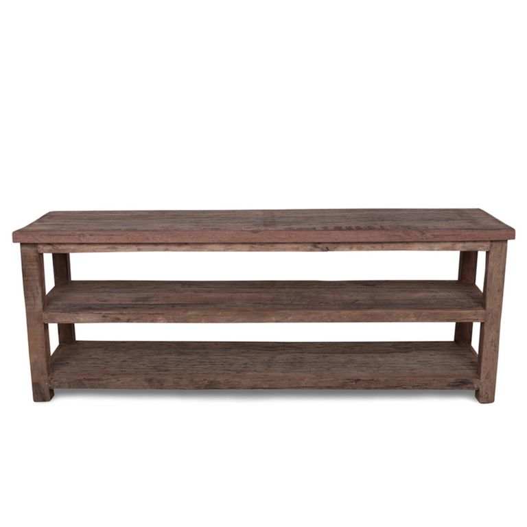 Bassano TV Unit - 160cm - Medium - Natural - Recycled Wood