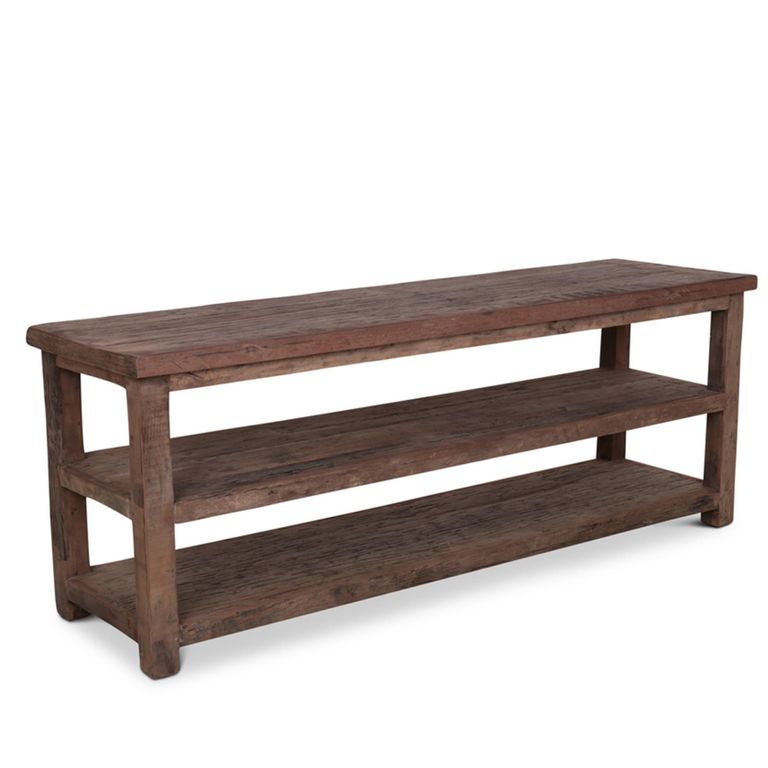 Bassano TV Unit - 160cm - Medium - Natural - Recycled Wood