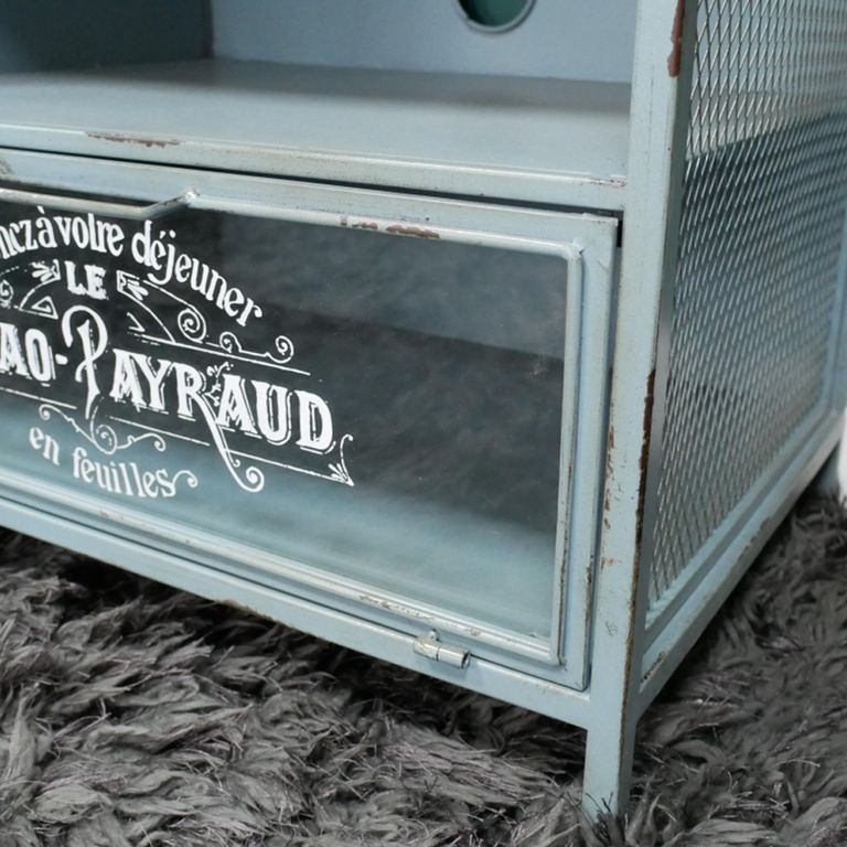 Industrial TV Cabinet - 1 Door - 106cm - Compact - Wood and Metal